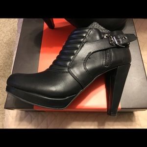 Guess Black Heel Ankle Boots
